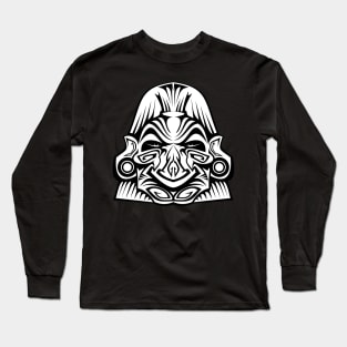 Tribal Demon Monster Aztec Long Sleeve T-Shirt